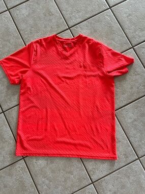 Under Armour Men's Bright orange  V-Neck Athletic Tee